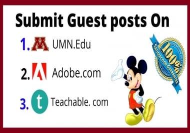 High quality edu guest posts on high DA PA blog.
