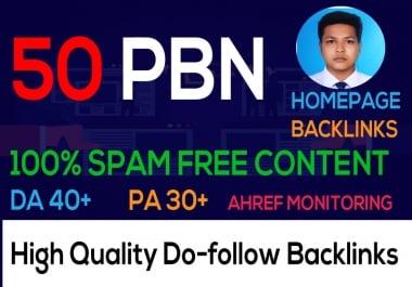 I Can Build 50 Backlink,  web 2.0,  and Dofollow with high DA/PA in your webpage with a unique website