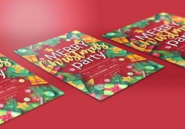 I will do party flyer and it will be on time