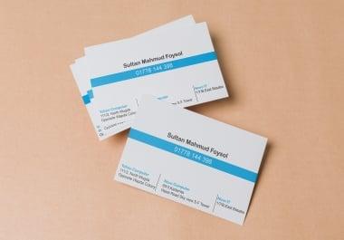 I will design professional,  mordent and creative business card