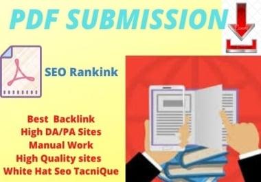 20 PDF Submission High authority website low spam score manual