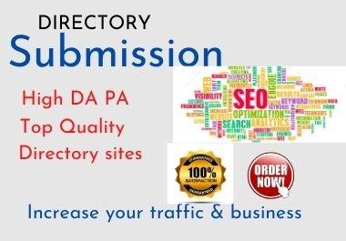 I will give 100 web directory submissions manually