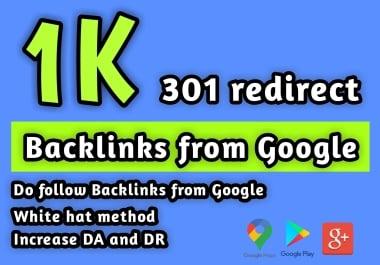 1000 redirect Backlinks from Google