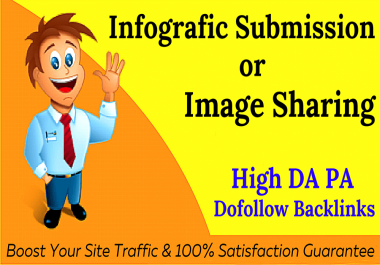 30 Infographic or image sharing 90+ DA sites SEO Backlink for your website
