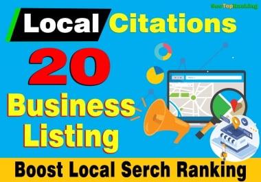 20 SEO-Friendly Directory Submission or Business Listing for any Country