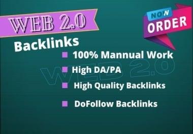 I Will Creat 10 SUPER HIGH AUTHORITY WEB 2.0 Backlinks