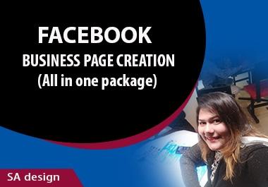 I will perform a Facebook Business Page Creation and optimization for your business.