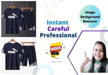 I will remove background up to 50 image manually