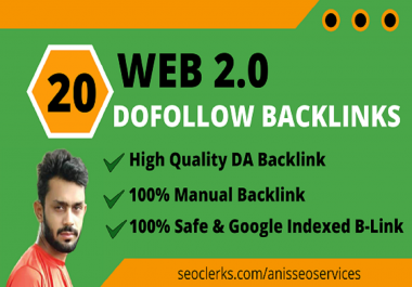 I will manually build 20 super web 2 0 permanent blogs