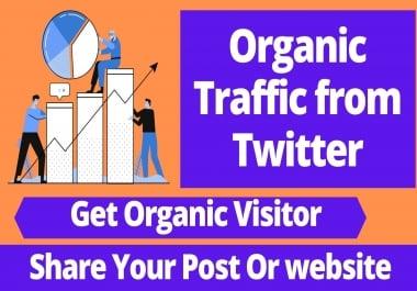 I will Share your Website/ Youtube Link on Twitter for Organic Traffic
