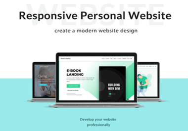 I will create a modern landing page or wordpress website with elementor pro
