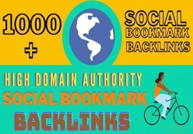 Build 1000 plus high quality social bookmarking backlinks