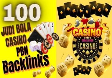100 JUDI BOLA,  CASINO,  POKER,  GAMBLING,  PBNs Post Boost Website Ranking Highly Recommended