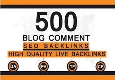 350 Unique Blog comments on High Da Pa And Low Obl Sites