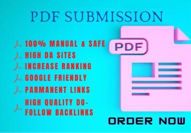I will do 25 high quality PDF submission SEO Backlinks on Document Sharing Sites
