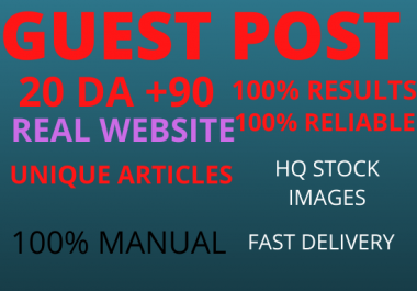 Write And Publish 10 Guest Post On 10 Different Websites Da 90+ unique article