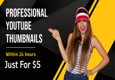 I will design you professional youtube thumbnail