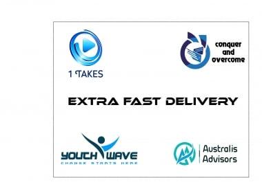 I will design a modern minimalist logo for your business