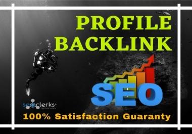 I will do 100+ High-Quality Authority Dofollow Profile Backlinks for SEO Ranking.