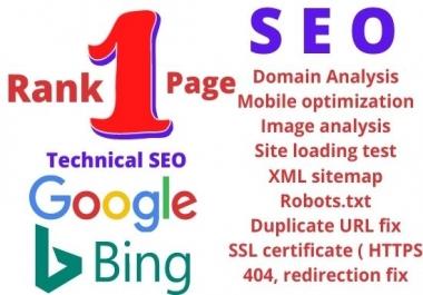 I will fix technical website SEO