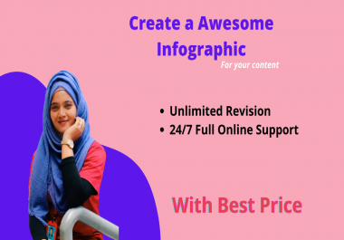 I will design professional creative infographics
