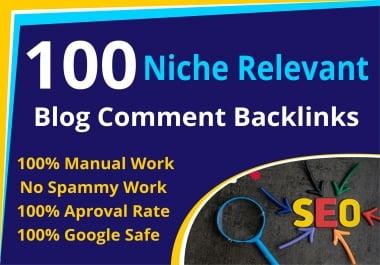 i will a provide 100 niche relevant blog commment backlinks