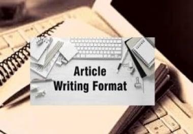 I will do 500-800 Words Unique Article