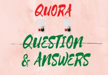 I Give 10 Quora Questions & Answer with Backlink