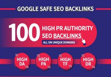 I will build 100 High Quality and High DA PA TF & DR off page SEO Backlinks