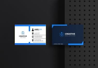 I will provide professional,  creative and unique business card design