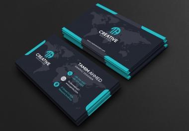 Simple minimalist business card