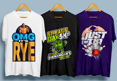 I will make custom and trendy t shirt design