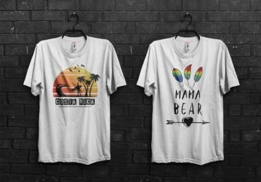 I will do trendy t shirt design within 12hrs