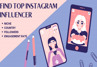 I Will find best Instagram Influencer for your Niche.