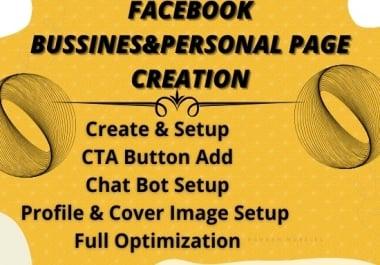 I will Create & Setup Facebook business page
