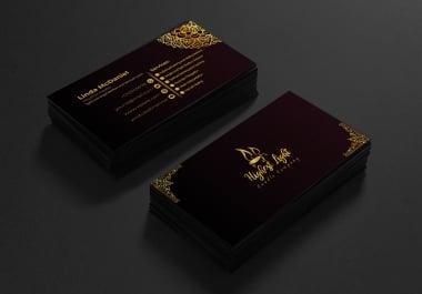I will create luxury business card with premium design