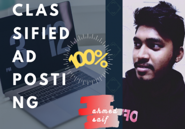 I will provide live guaranteed classified ad posting in USA sites