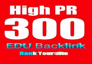 we will do high DA 300 HQ EDU Backlink for your site
