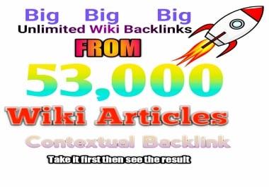 Search ranking Unlimited Wiki Backlinks from 53,000 Wiki Articles Rank your site