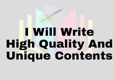 I will provide you with unique articles on any topic for your site or blog