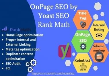 I will optimize your WordPress site with the Yoast SEO plugin.