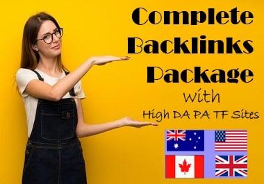 Indexable Dofollow High Quality Complete Backlinks Package 2021