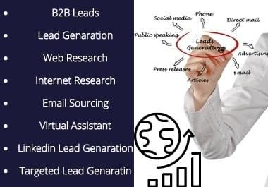 I will do b2b lead generation for target locations
