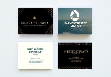 I will create a professional business card for your business