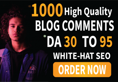 I will build high quality backlinks using blog comments