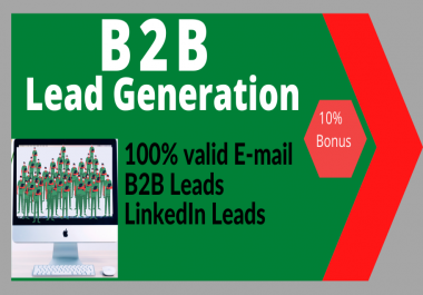 I'll provide you B2B lead generation and niche targeted email list for your business