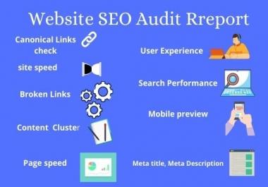 I will do technical website SEO audit report with action plan