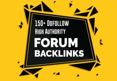 Create 150+ forum profile backlink High Authority SEO Backlinks Service