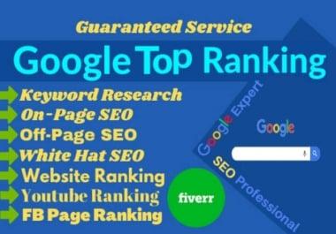 I will rank your website on google top within 10 days