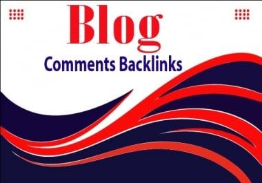 I Will Provide 100 High-quality Blog Comments Backlinks